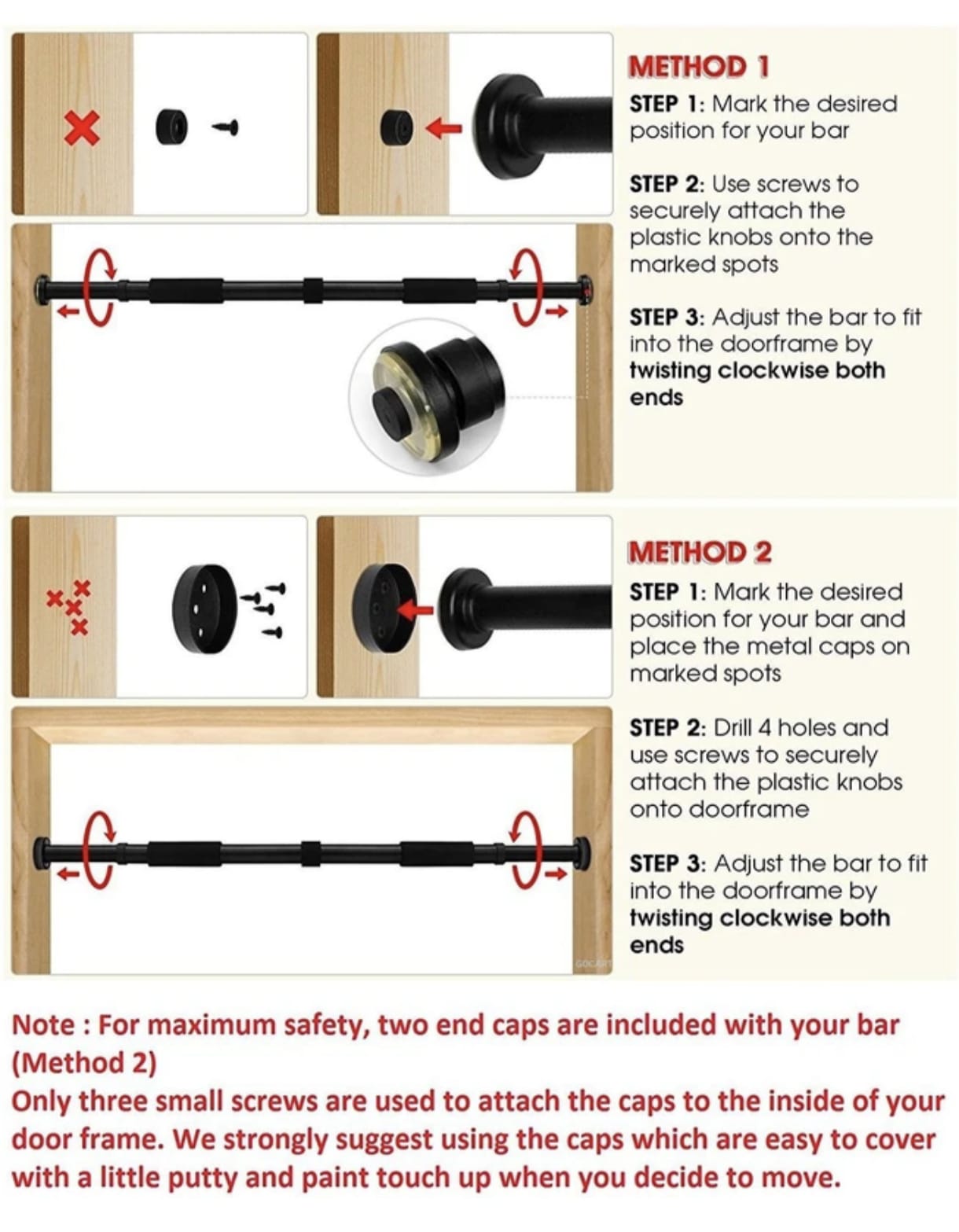DoorFit Pull-Up Bar